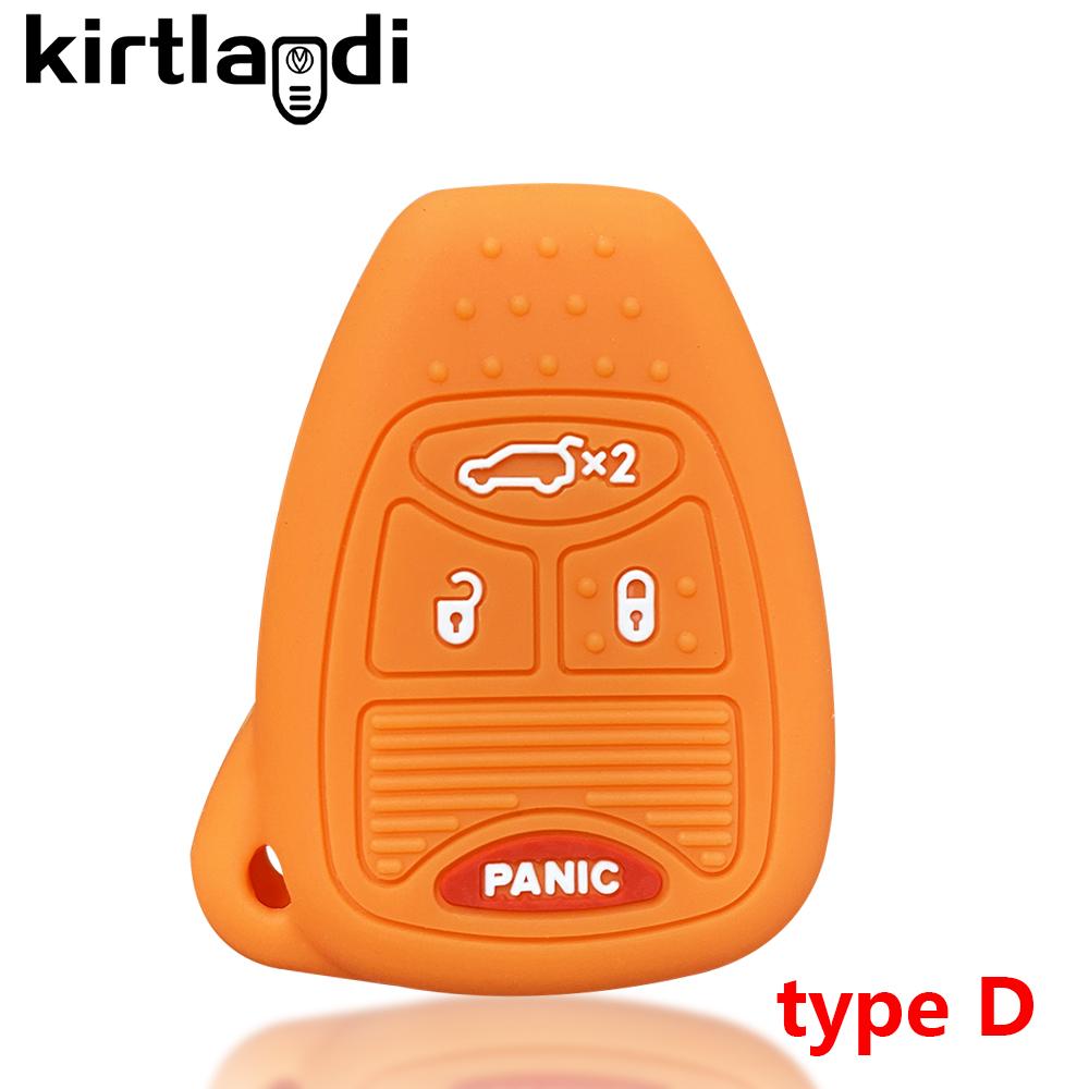 Etui na klucze silikonowe do Chrysler Voyager Pacifica 300c PT Cruiser Dodge Caliber Avenger Jeep Grand Cherokee Compass Patriot