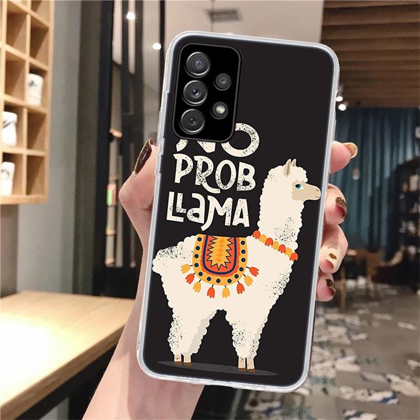 Lama Llama Alpacas Soft Phone Case For Samsung Galaxy A16 A26 A36 A56 A15 A14 A13 A55 A54 A53 A35 A34 A33 A25 A24 A23 A05S A04S
