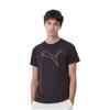 Puma Ess Logo Print Design Casual Breathable Short Sleeve T-Shirt Men T-Shirts Black 520315-51