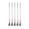 5pcs 3mm Shank 100mm Brass Stainless Steel Wire Brushes Cleaning Polishing Brush