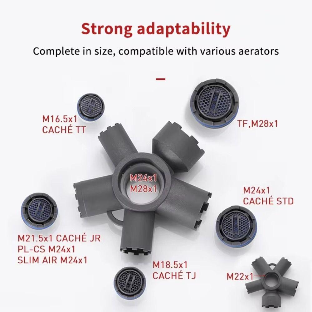 Plastic Faucet Aerator Removal Tool Home Repair Fixed Spanner 10 In 1 Faucet Wrench  Bathroom