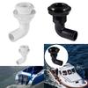 90 Degree thru Hull Fitting Connector Water Bilge Sewage Outlet Replaces Drain Plug Deck Drain for Yacht RV Boats Boating Marine
