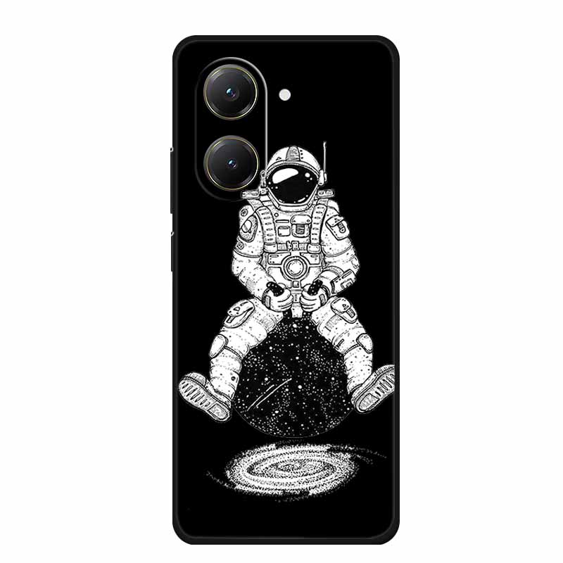 Black Silicone Case For Xiaomi Poco X7 Pro M7 4G Plus Case Cartoon Soft TPU Back Cover For Poco C71 Redmi A5 4G Phone Case C 71