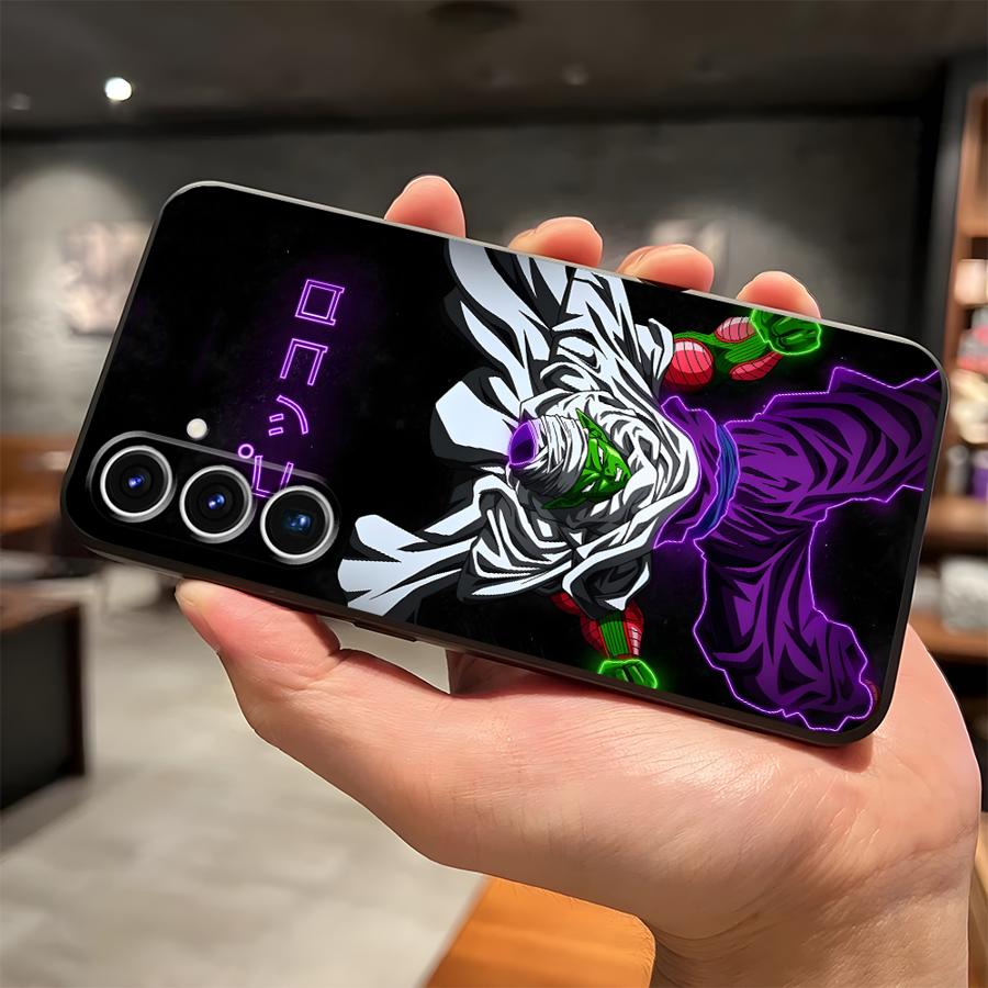 Schwarze Weiche Handyhülle für Samsung Galaxy S20 S23 Ultra S24 Plus S21 FE S25 Edge Dragon Ball Goten Goku