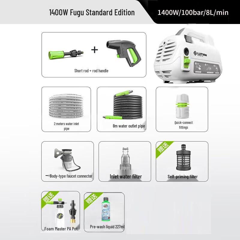 Lu Tian 1400W Automatic Portable High-Pressure Car Washer