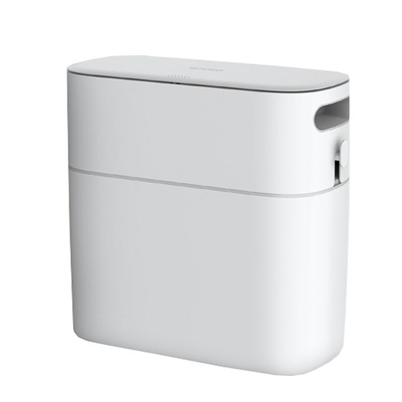 Ecoco Auto Packing Trash Can with Lid, Large Paper Bin for Kitchen Bathroom Home, Narrow Space Waste Container