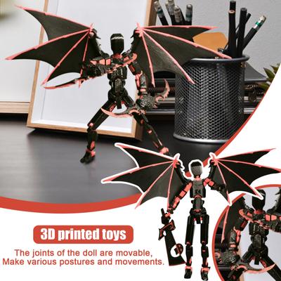 Creative Toys Multi Jointed Building Blocks Figures Lucky 13 Movable Deformation 3D Print Dummy Model Robot Doll Children Gift D