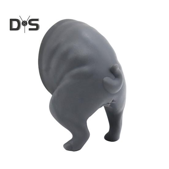 

Насадка для зубной пасты в виде какающей собаки, универсальная, простая в установке, забавная крышка для дозатора зубной пасты, декор для ванной комнаты серый