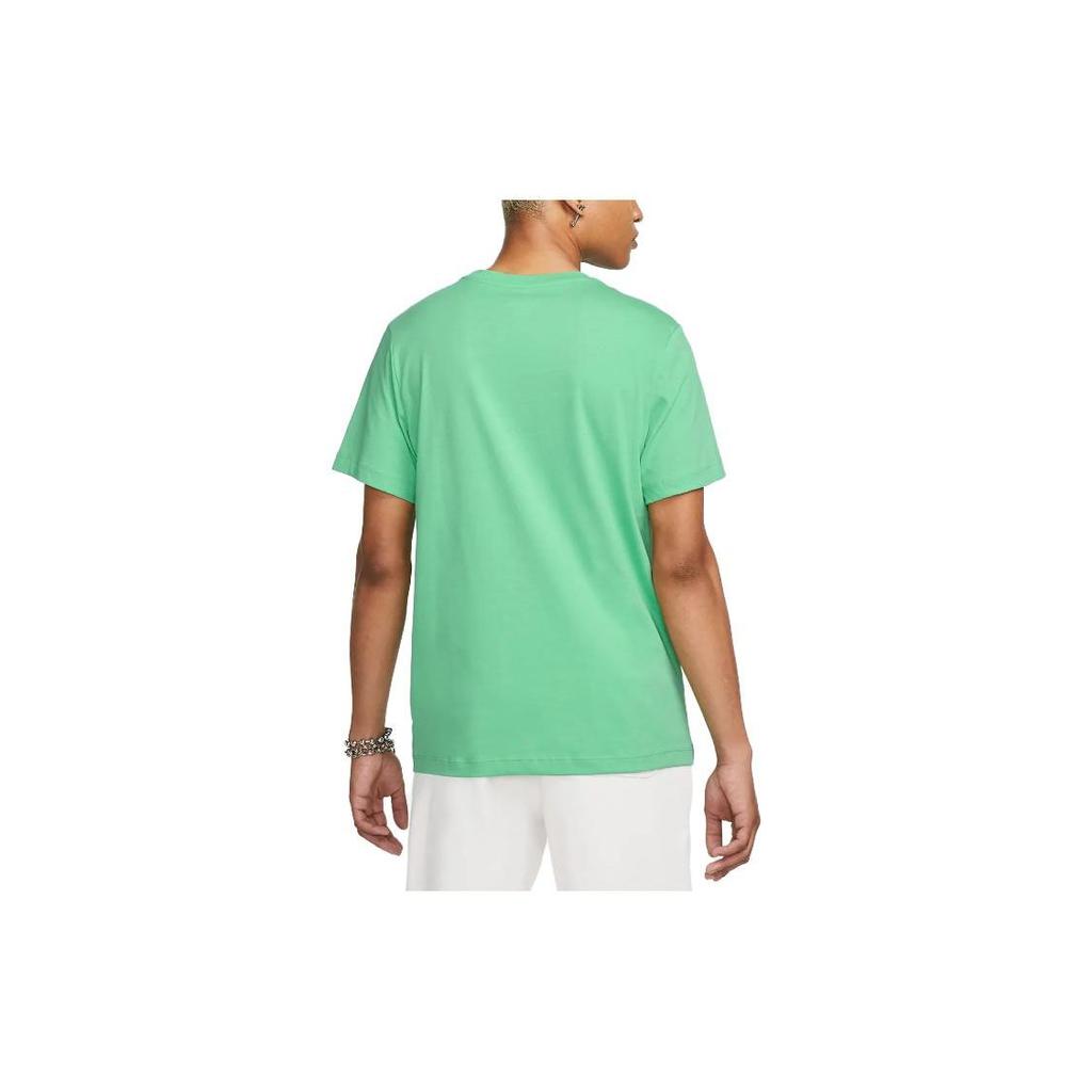 Nike Alphabet Logo Print Pullover Crew Neck T-Shirt Men Tops Green DZ2876-363