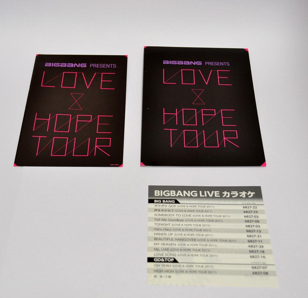 BIGBANG PRÄSENTIERT LOVE&HOPE TOUR 2011 (Limitierte Erstauflage / DVD)