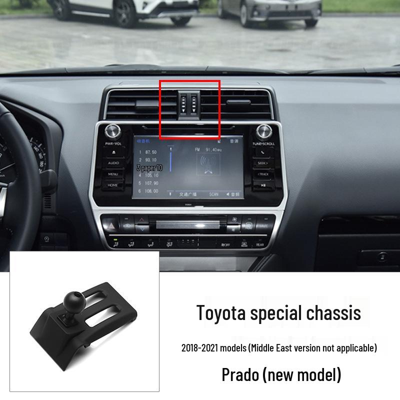 Car Phone Holder for Toyota 6th Gen Camry, Corolla, Highlander - Clip Base Accessory