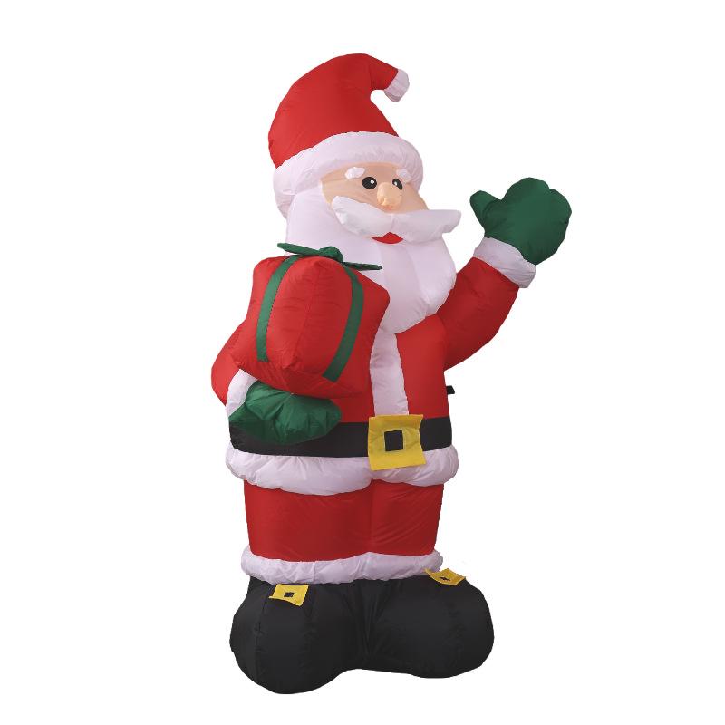 1.35m Inflatable Santa Claus Gift Bag Christmas Yard Decor