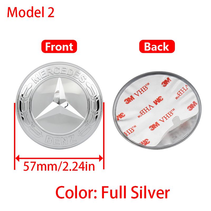 OFK3 Car Styling Logo Steering Wheel Center Badge Logo Sticker For Mercedes Benz AMG W204 GLC CLA W205 W203 W206 W253 Car Ornaments