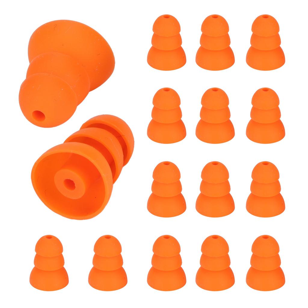 8 Pairs Ear Tips Replacement for for Se846 Se535 Se215 and Inner Hole 2.0‑3.5mm Earbud Orange