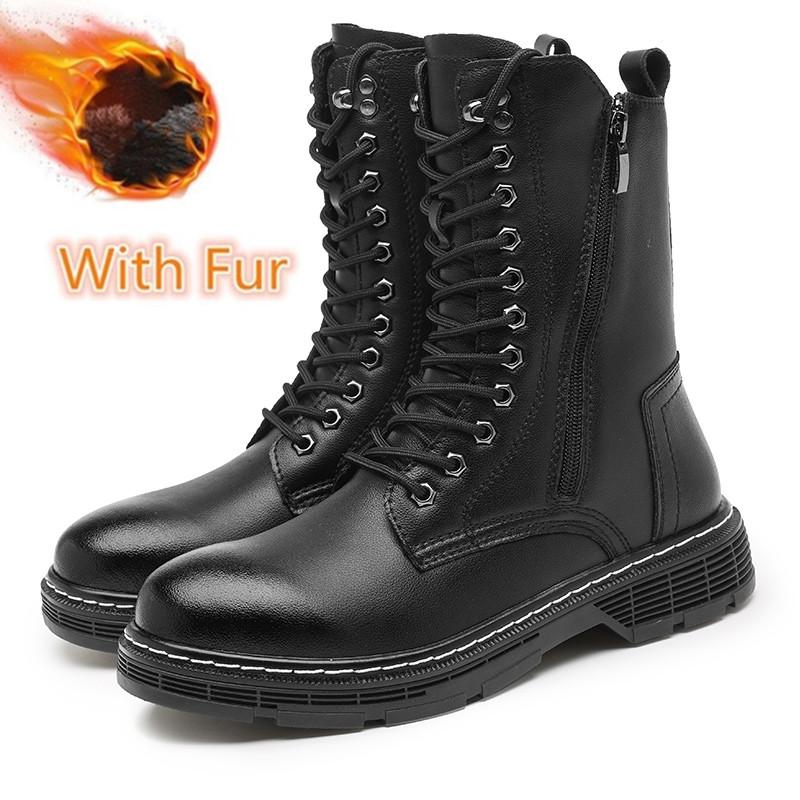 

Кроссовки, модные высокие туфли для мужчин, повседневные кожаные уличные ботинки, мужские ботинки размера 38-48 с боковой молнией, модные мужские ботинки 48