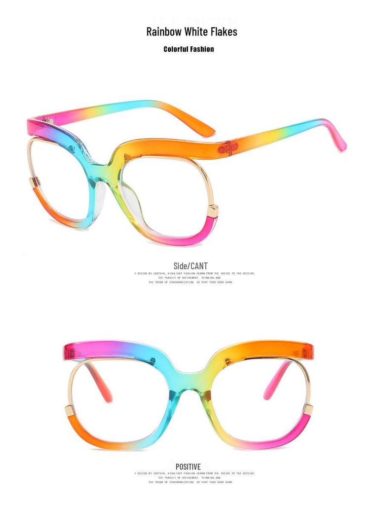 2022 Trendy Round Owl Eyeglass Frames: Anti-Blue Light European & American Style