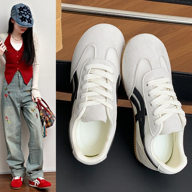 This year's popular German training shoes casual sports shoes women's 2025 summer thin mesh breathable running red Forrest Gump shoes