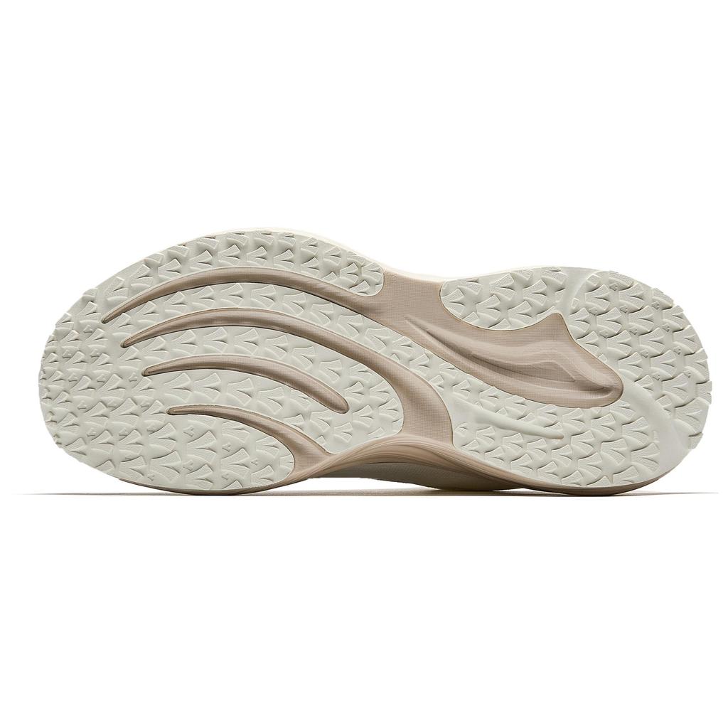 Anta Cushioned Height Increase Wear-Resistant Lightweight Breathable Low-Top Casual Running Shoes Women's White