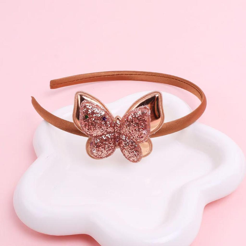 Gradient Sequin Bow 1cm Headband & Hair Clip - Colorful Kids' Party Accessories