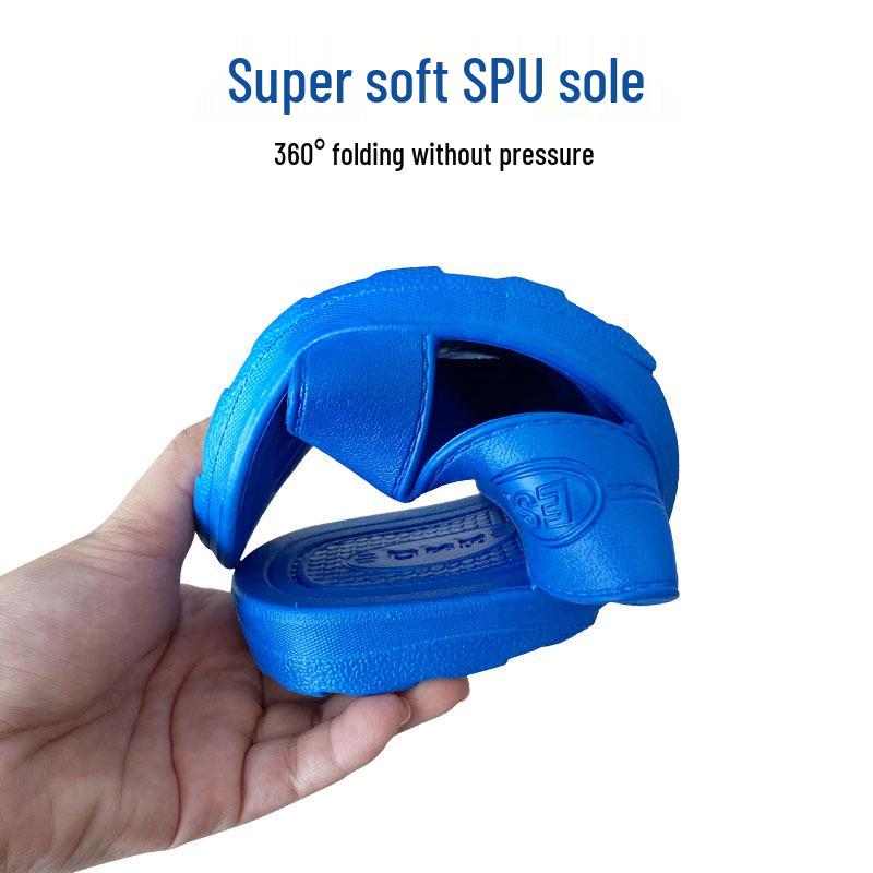 Anti-Static ESD Non-Slip Cross Slippers, Wear-Resistant Soft Sole, Cleanroom & Workshop Work Shoes