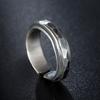 Adjustable Open Ring Men Women Vintage Rock Texture Geometric Skull Design Plated Unisex Finger