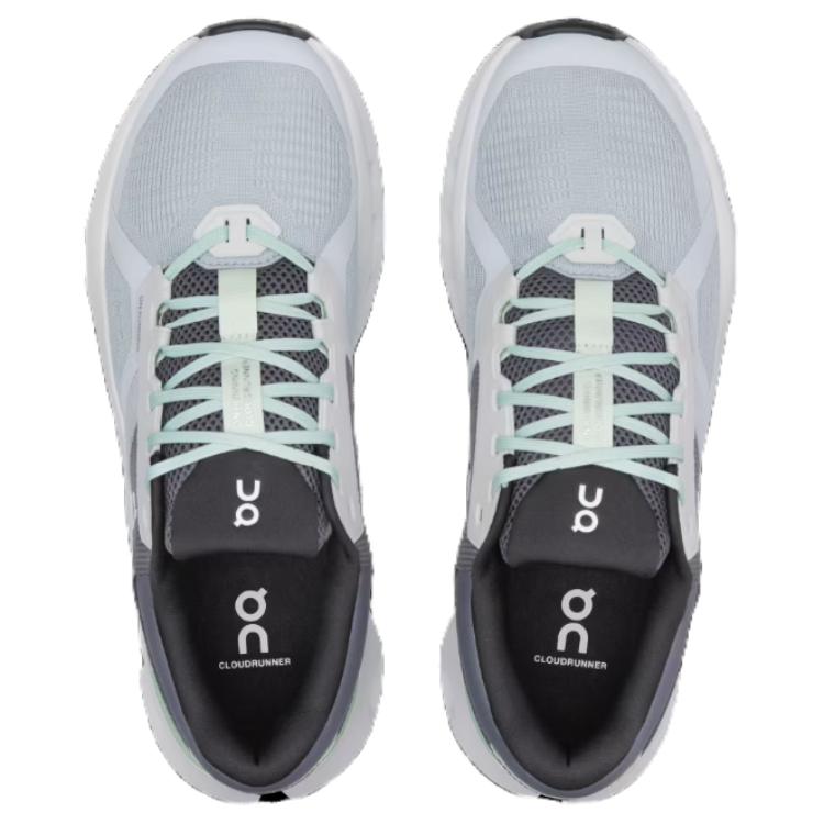 ON Cloudrunner 2 Wide Glacier Sage Tênis Masculinos Cinza 3ME10322594