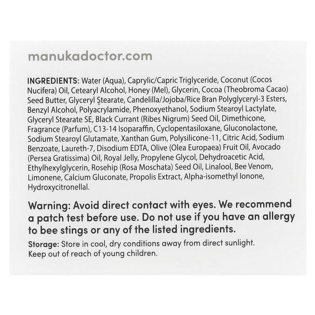 Manuka Doctor, Night Cream with Manuka Honey, 1.69 Fl Oz (50 Ml)