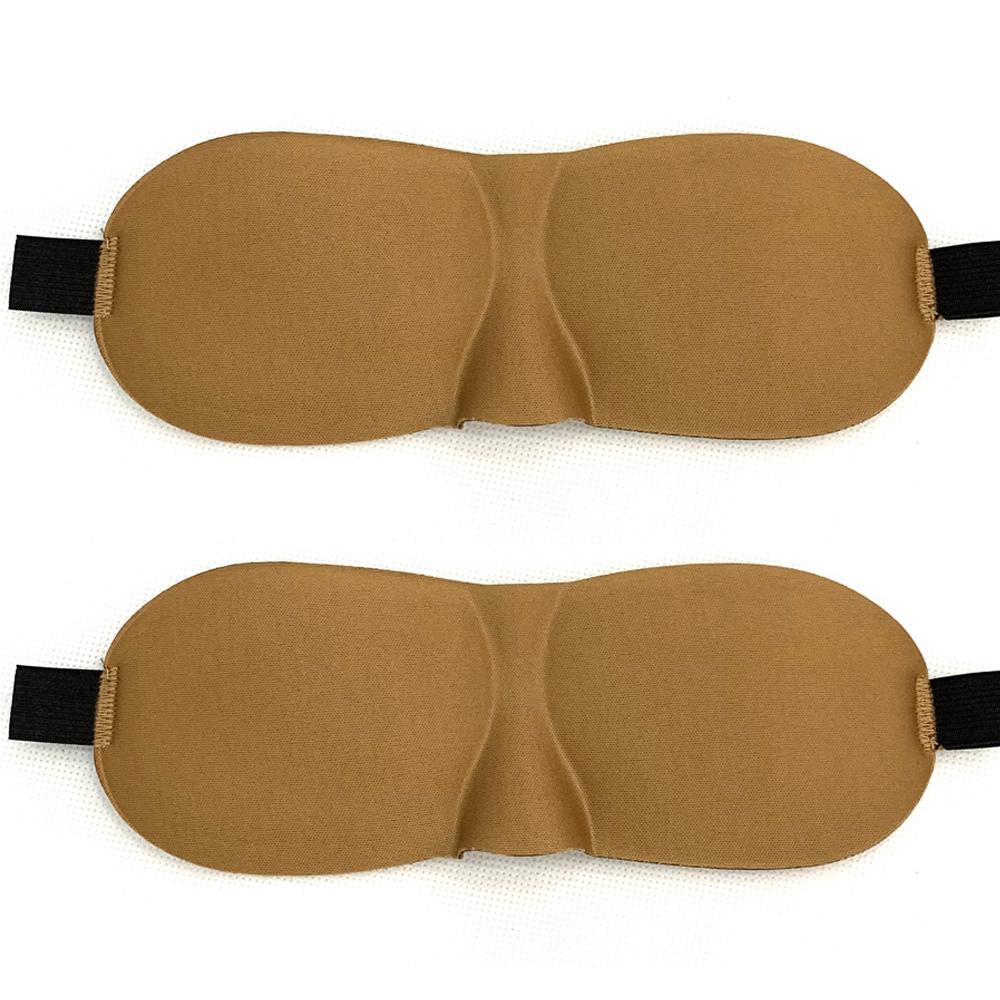 Tcare 2Pc 3D Sleeping Eye Mask Travel Rest Aid Eye Mask Cover Patch Paded Soft Sleeping Mask Blindfold Eye Relax Massage Tool Beauty