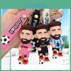 Entzückender Cartoon Messi Schlüsselanhänger Taschenanhänger Kreatives Autozubehör Gummimaterial