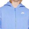 Nike Jacket Kids' Apparel, Solid Color Hooded Fleece Lined Loose Fit Casual Polar Blue Kids' FD2931-450