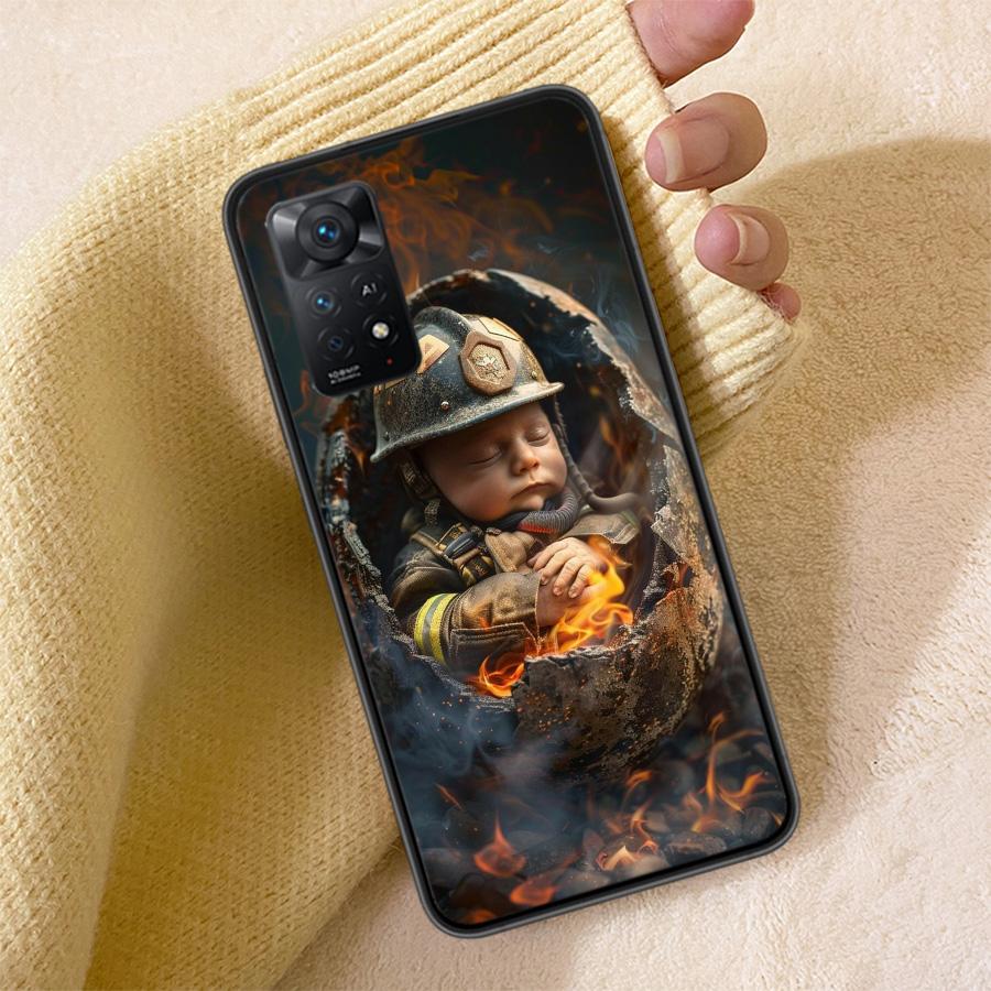 

Firefighter Training Phone Case For Redmi Note 13 14 15 Pro Plus 12 13C 12C 15C 9 10 10C 9T 9C 9A TPU Soft Cover Clear Cell Case Note 15 Pro Plus