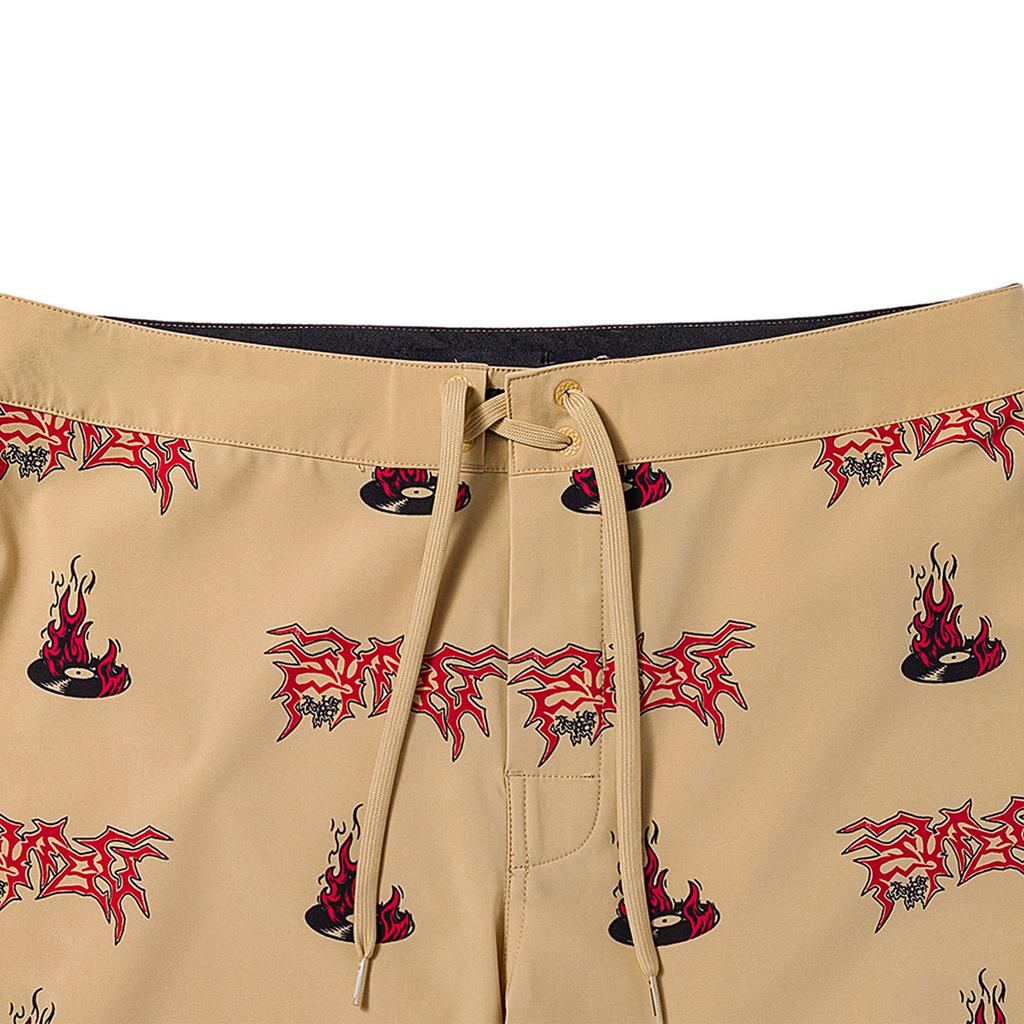 Vans OTW Asia Artist Collaboration OKEH Flame Print Shorts Unisex Bottoms Khaki VN000FTWCGU