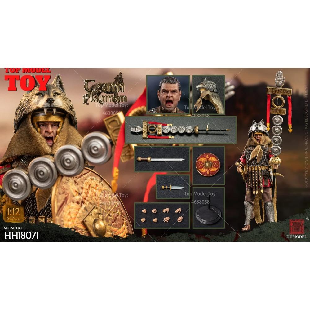 HHMODEL HH18069 HH18070 HH18071 1/12 Imperial Legion Centurion Flagbearer Male Soldier Model 12'' Action Figure Full Set