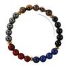 Festive Gifts Black Onyx Lapis Lazuli Red Wood Tiger Eye Hematite Beaded Bracelet Natural Fashion Jewelry For Men Women Daily Wear Gift
