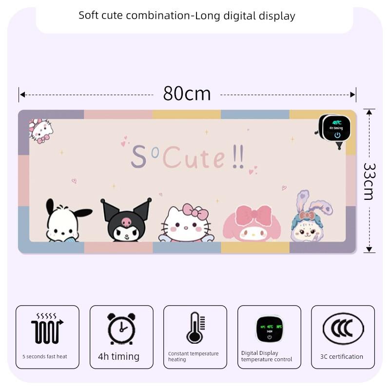 Heating Mouse Pad Super Large Heating Table Heating Mat Office Computer Desktop Heating Mat Winter Warm Hand Electric Heating Table Mat