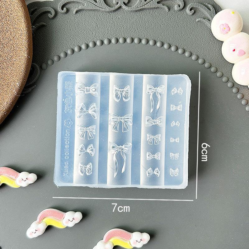 3D Fruit Silicone Nail Mold Sweet Flower Petals Fairy Nails Templates Diy Nail Art Decor Manicure Template For Nail Charms