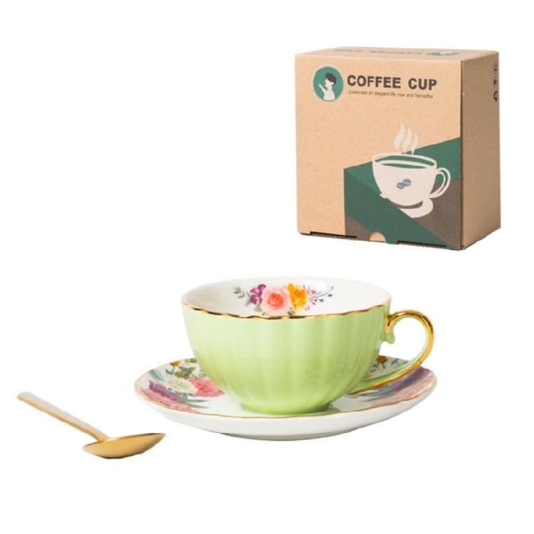 Винтажный чайный сервиз: чашка и блюдце, винтажные цветочные дизайны, керамический кофейный сервиз, европейские кружки для свадебного подарка