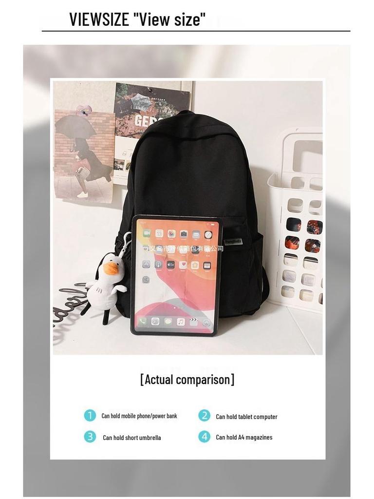 Wasserdichter Rucksack mit großem Fassungsvermögen für Männer und Frauen - Japanischer Stil, Leichtgewicht, Ideal für Studenten