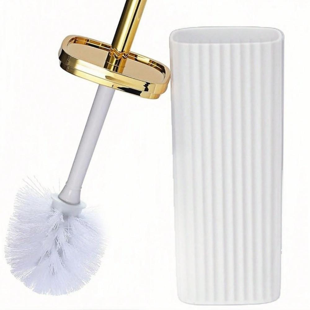 Hard-Bristled Toilet Brush Long-Handle Toilet Cleaning Brush Bathroom Brush  Bathroom Cleaning белый