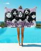 Rock Singer D-Deep P-purple Band Printed Beach Towel Thread One Piece Anime Bath Towel 75x150cm Bathroom Shower Washcloth Home