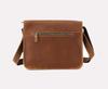Men's Crazy Horse Leather Crossbody Bag - Genuine Leather Messenger & Multifunctional Computer Briefcase