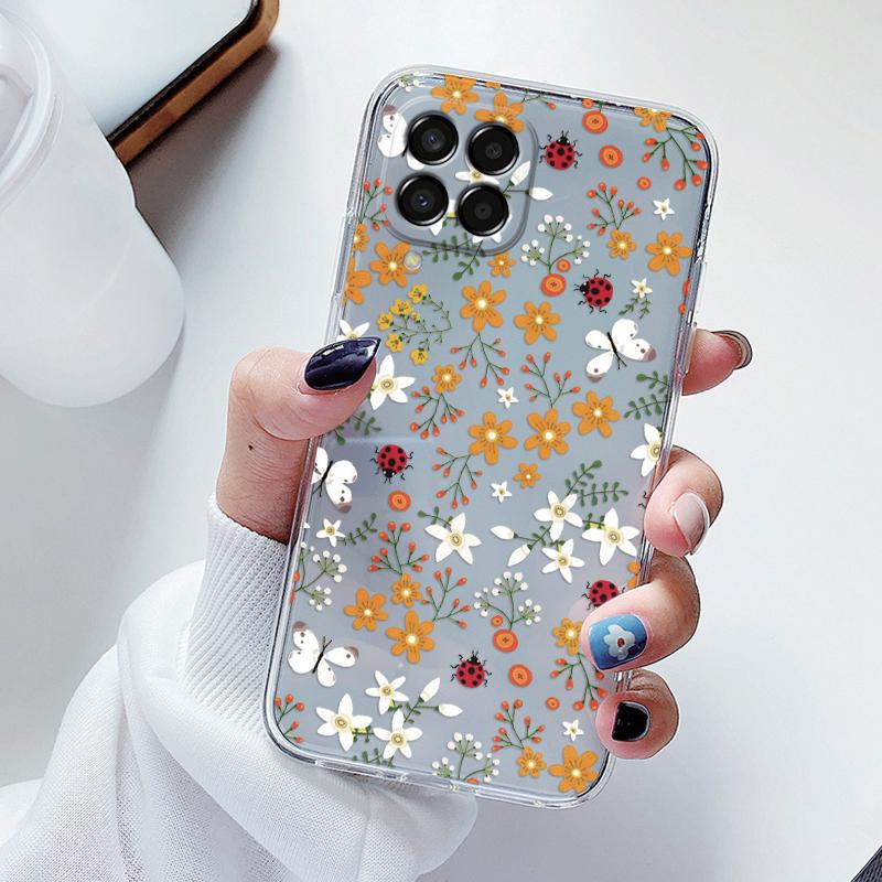 

Для Samsung Galaxy M33 M53 5G Милий Мультяшний Ведмедик Пара Чохол для Телефону Ударостійкий Силіконовий М який Чохол Для Samsung M 33 Funda Прозорий Samsung M33 5G