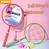 Boshika Kids' Cartoon Badminton Racket Set - Outdoor Sports Toy for Parent-Child Play