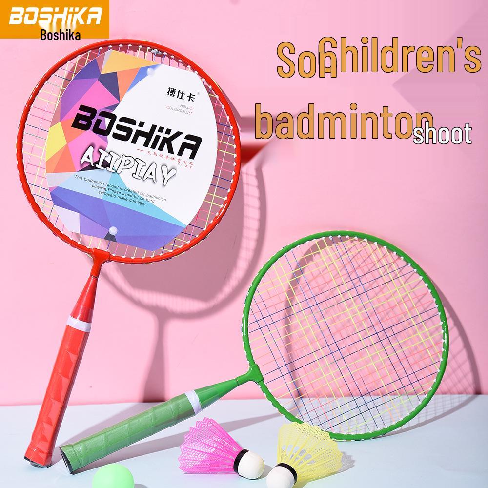 Boshika Kids' Cartoon Badminton Racket Set - Outdoor Sports Toy for Parent-Child Play