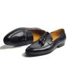 Fashion Fashion Leather Shoes For Men Elegant Business Office Place Handmade Tassel Braided Loafers Shoe Original Design Genuine Leather