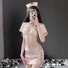 Sexy Sexy Nurse Uniform Perspective Three-Point Temptation Strap Skirt Bed Tease Set Free