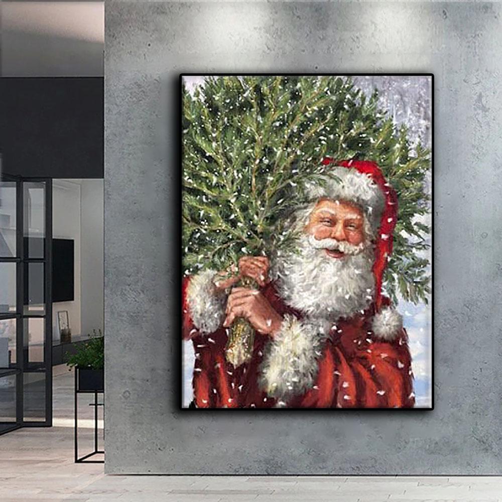 DIY 5D Diamant Malerei Weihnachtsbaum Santa Schneemann Kreuzstich Kit voller Bohrer Stickerei Mosaik Kunst Bild von Strass Geschenk