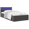Hydraulic Storage Bed Frame Without Mattress 100x200 Cm