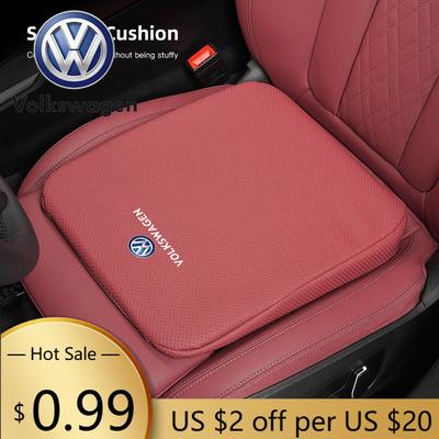 For VOLKSWAGEN VW Car Seat Cushion Thick Height Increasing Pad Hip Protect Mat For Volkswagen Polo Golf Tiguan Passat Touran Tra