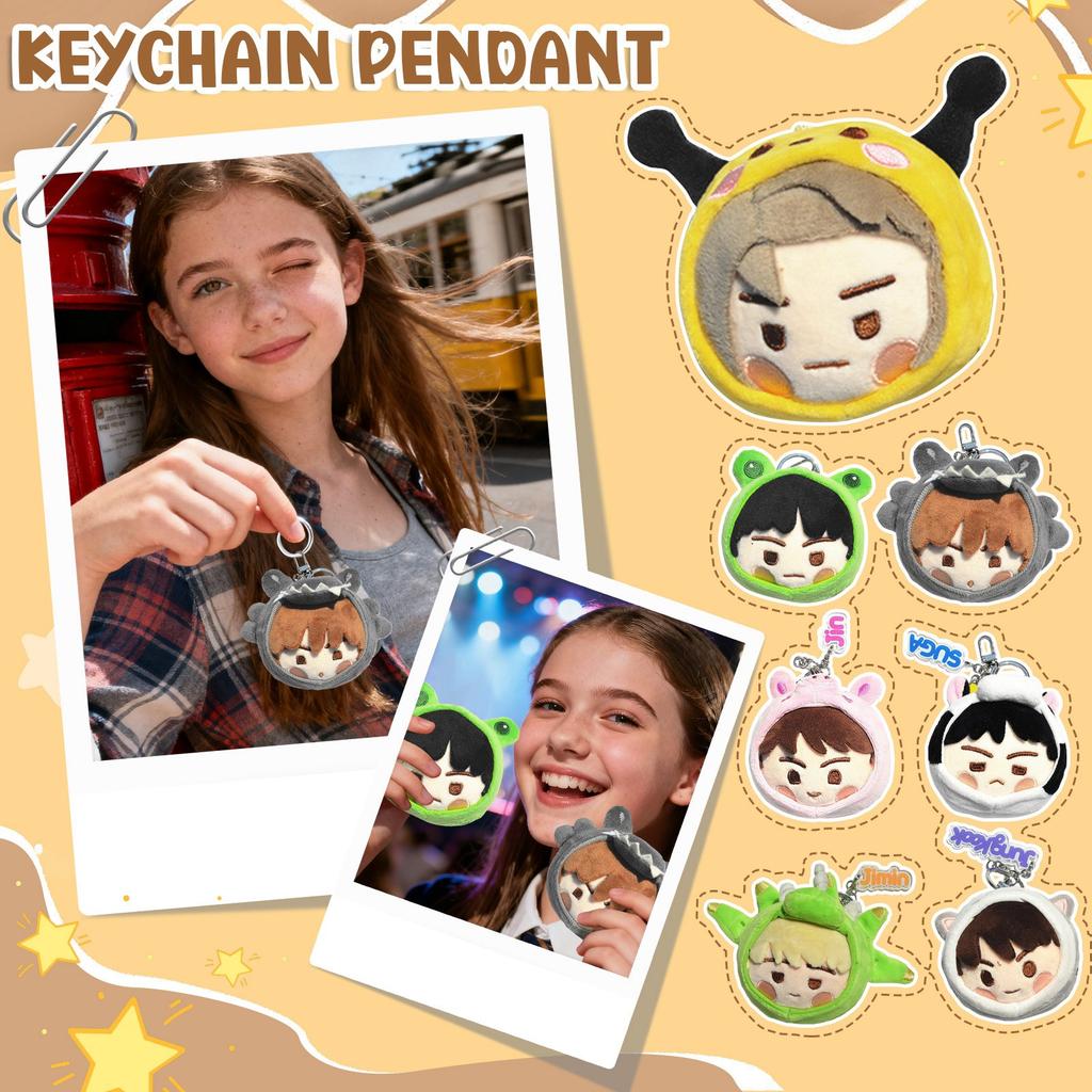 Plush Doll Keychains, Cute Plush Gifts And Idol- Gifts Are Hung Keys, Schoolbags And Cards